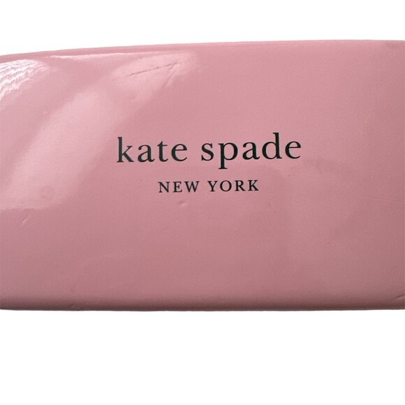 Kate Spade Large Hard Eye Glass Case - New - Pink and Green - NWOT - Picture 3 of 4
